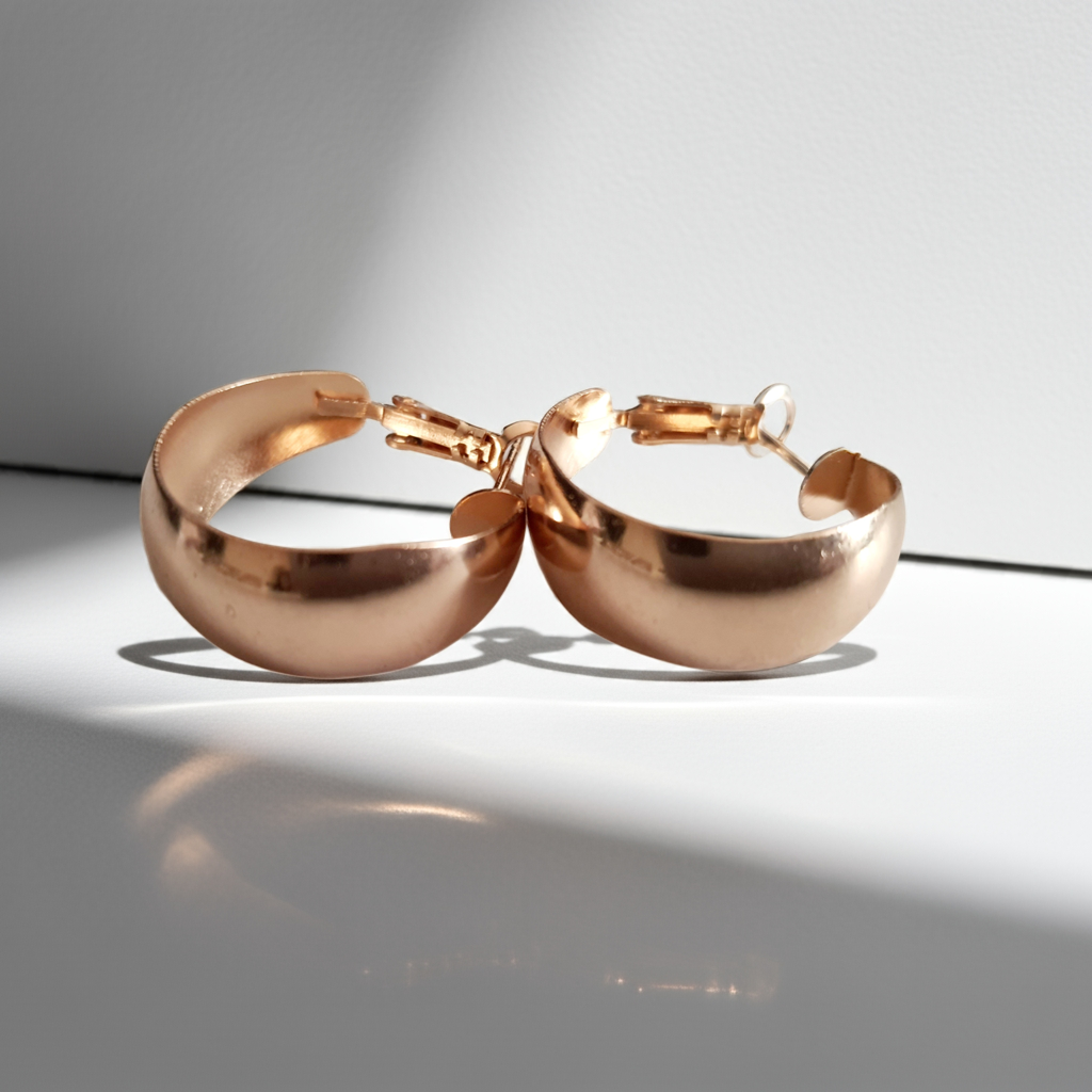 Eleganckie koła w stylu minimalistycznym 2,5cm, stal nierdzewna, stal chirurgiczna, modern vibe, prostota i elegancja