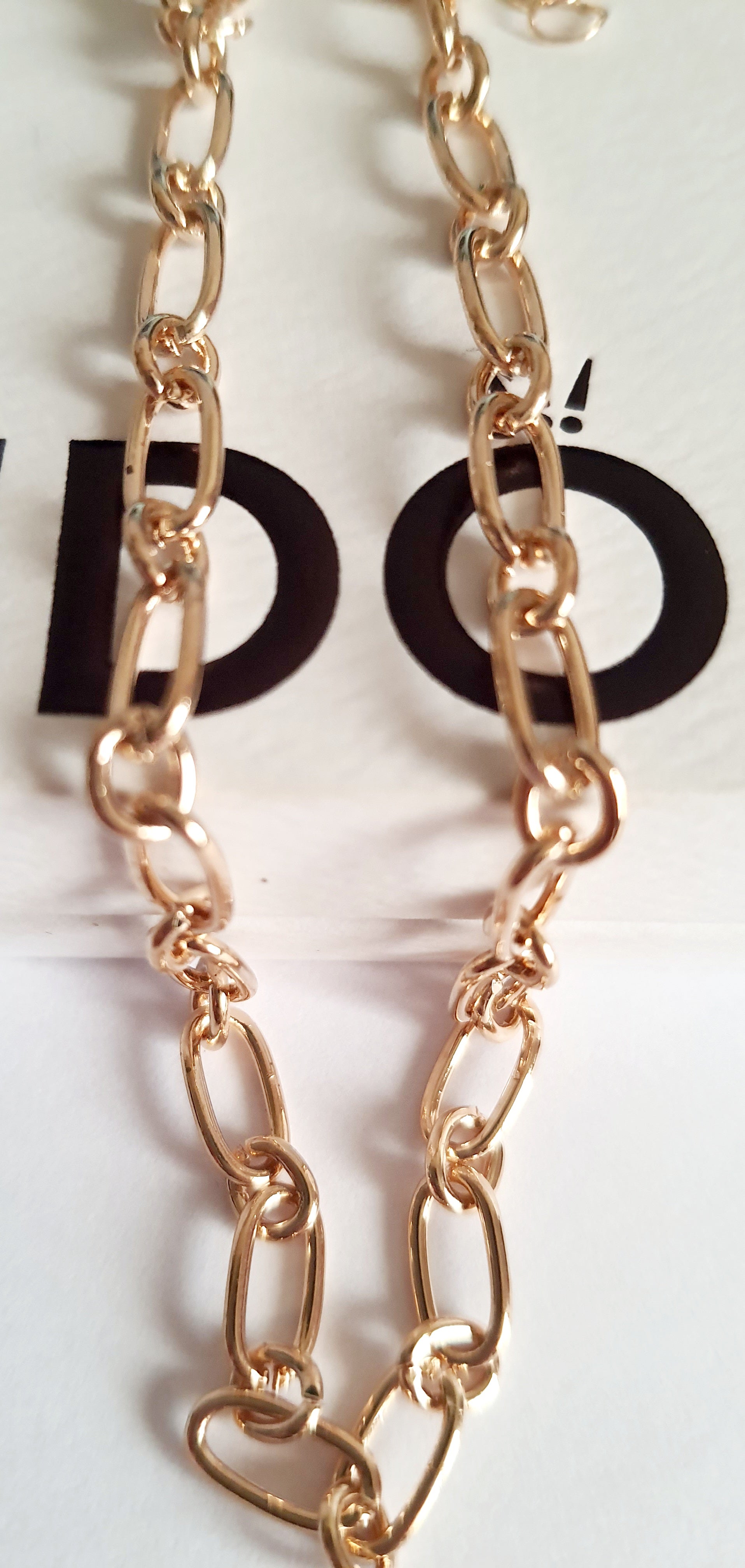 Złota bransoletka w splocie ogniwa, długość 23–28 cm, stal chirurgiczna, stal nierdzewna, wodoodporne, hipoalergiczne, jakość premium, elegancki połysk, Rouge Bizu.