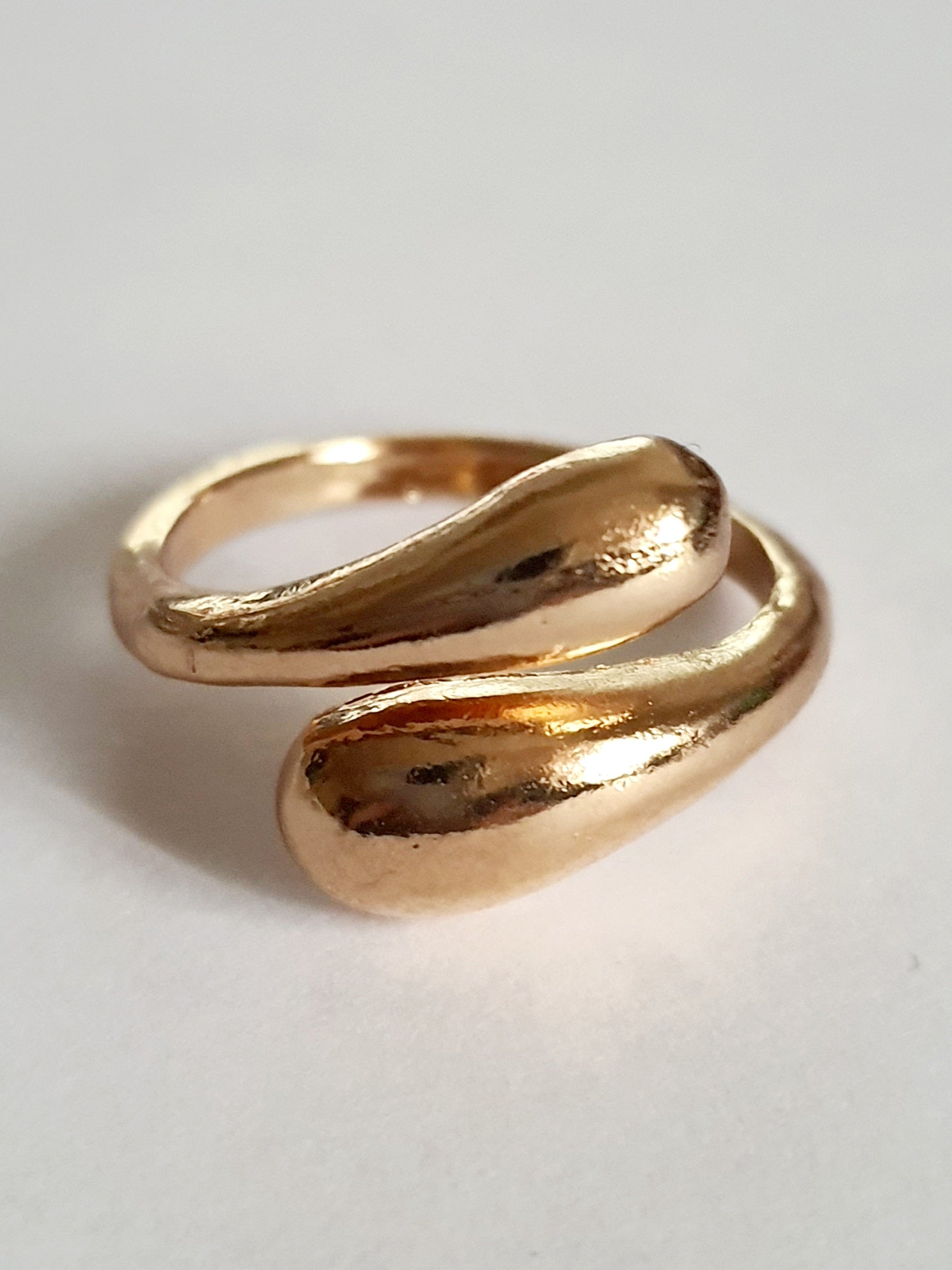 Pierścionek organiczny otwarty stal nierdzewna