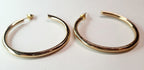 Gold twisted earrings 1.8 cm – a delicate form with character