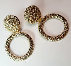 Gold twisted earrings 1.8 cm – a delicate form with character