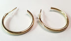 Gold twisted earrings 1.8 cm – a delicate form with character