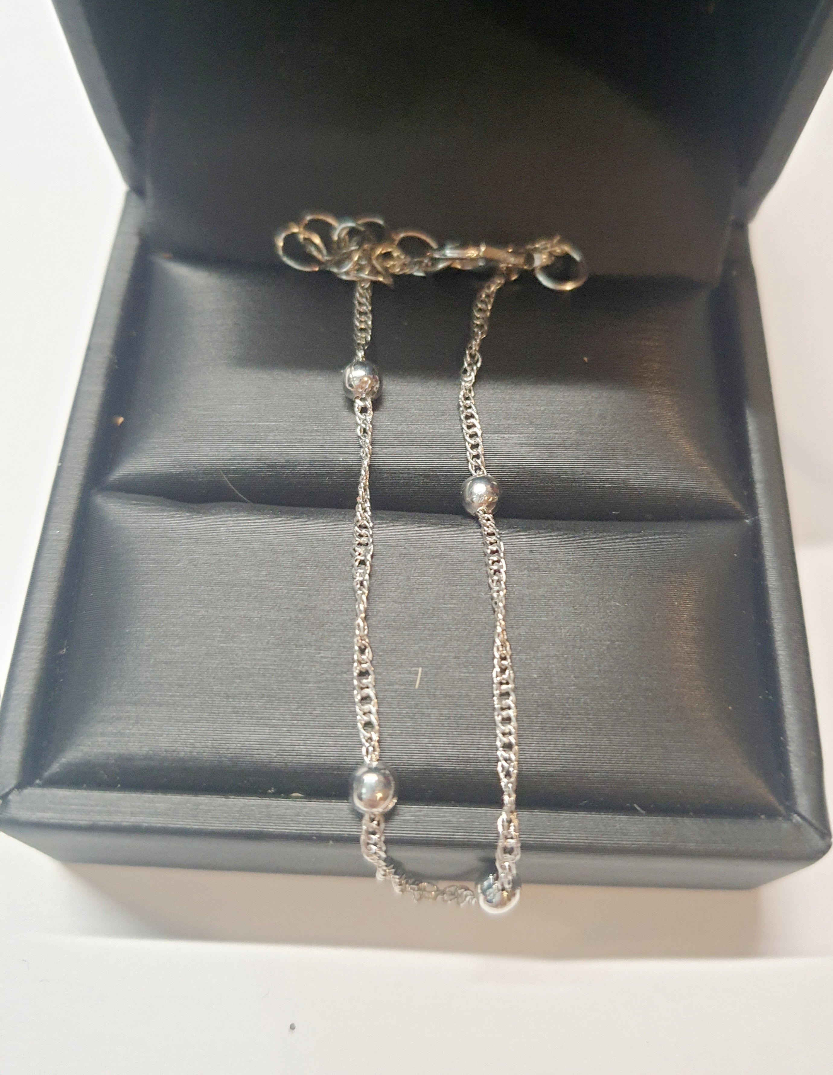 Klasyczna srebrna bransoletka ze stali chirurgicznej, stal nierdzewna, wodoodporne, hipoalergiczne, jakość premium, długość regulowana 17–22 cm, RougeBizu.