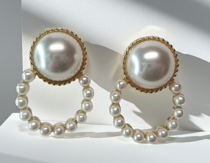 Gold twisted earrings 1.8 cm – a delicate form with character