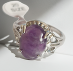 Violet Dream Ring - Silver Story with Lila Stone