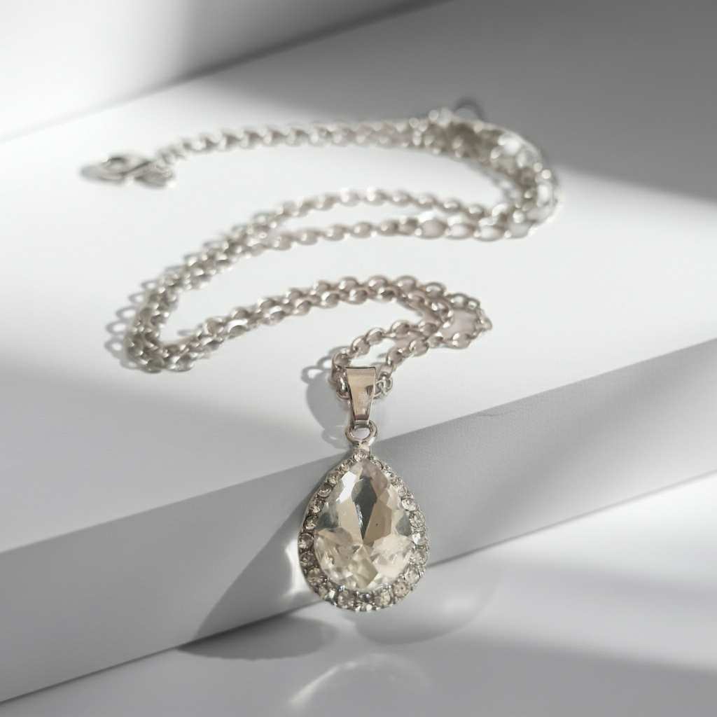 Srebrny Komplet "Paryski Szyk" Stal NIerdzewna