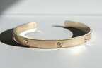 Adjustable Tennis Bracelet - Crystal Sparkle in a Gold Setting