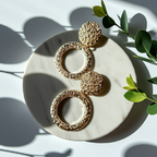 Gold twisted earrings 1.8 cm – a delicate form with character
